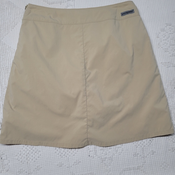 Patagonia Tan Skirt, With Shorts Underneath, Size 8, Skort With Side Zipper - Picture 2 of 11